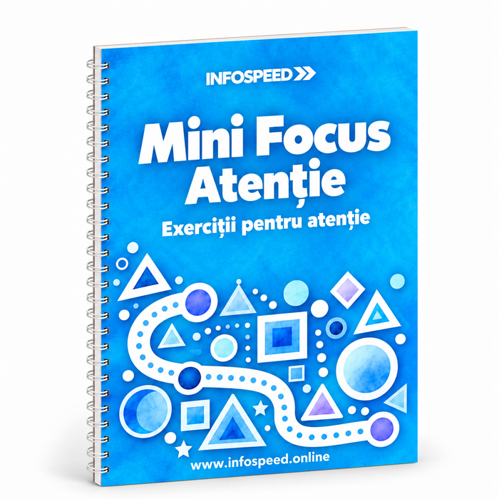 Mini Focus Atenție, caiet de exerciții cu spiră