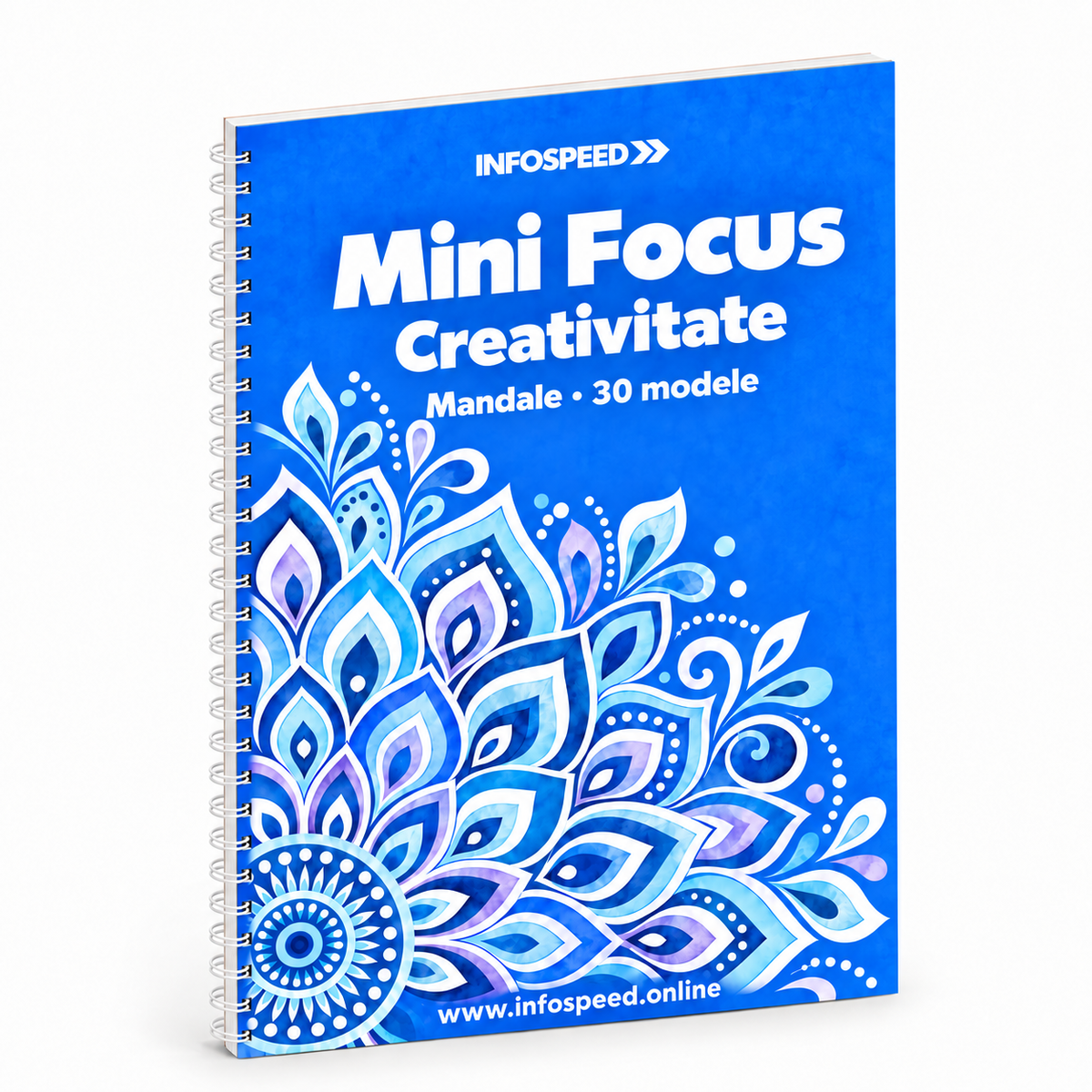 Mini Focus Creativitate, caiet cu 30 de mandale de colorat