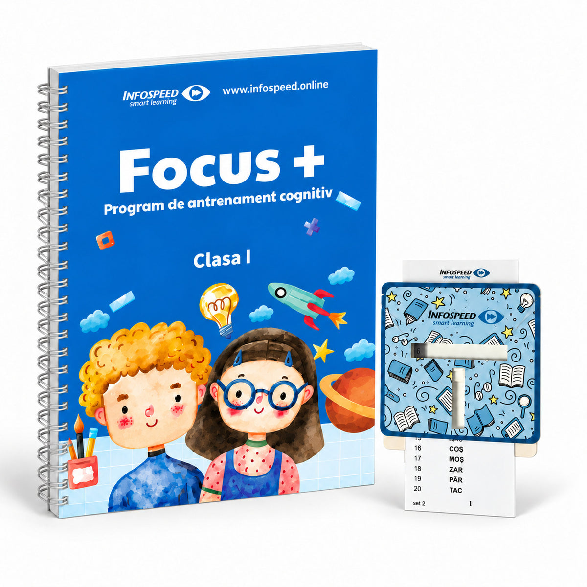 Pachetul pentru Școală: Focus Plus Clasa I și Focus Vizual, fundal alb