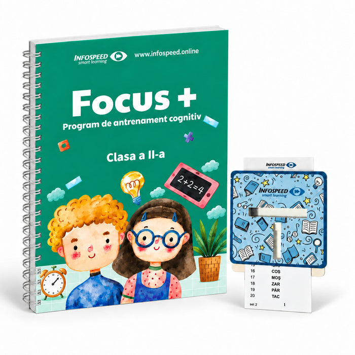 Pachetul pentru Școală: Focus Plus Clasa a II-a și Focus Vizual, fundal alb