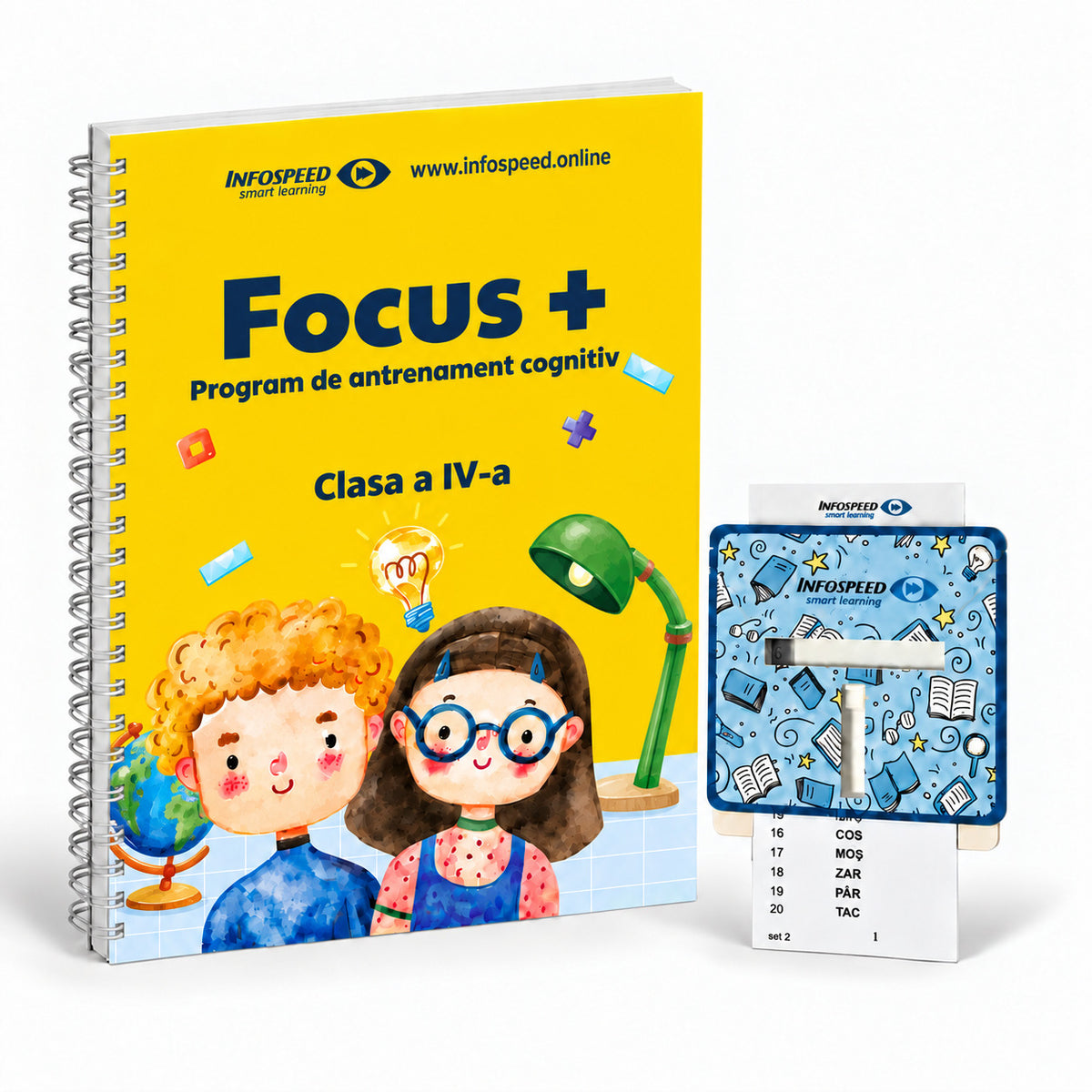 Pachetul pentru Școală: Focus Plus Clasa a IV-a și Focus Vizual, fundal alb