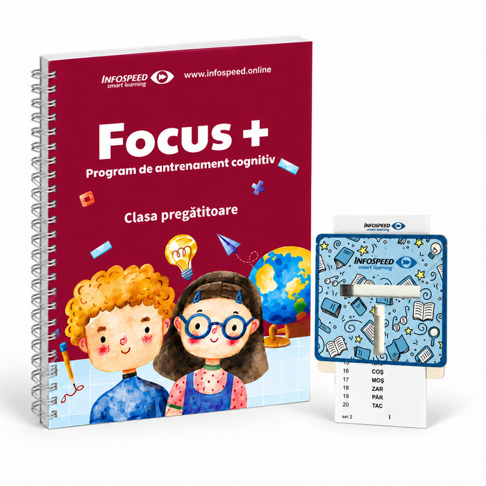 Pachetul pentru Școală: Focus Plus Clasa Pregătitoare și Focus Vizual, fundal alb